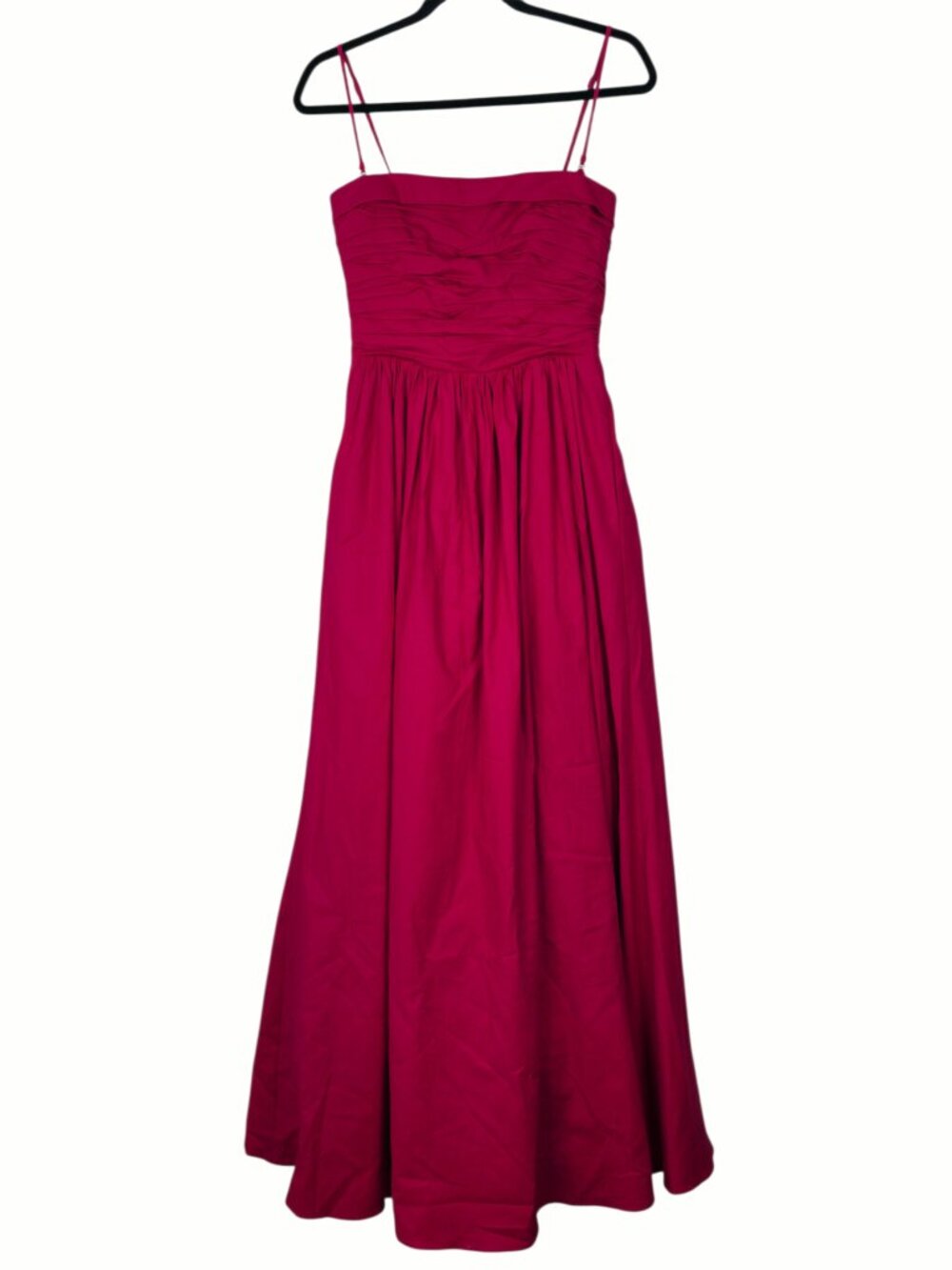 Reformation Kastoria Dress Rhubarb Pink Maxi Gown Size 6 - Picture 3 of 10